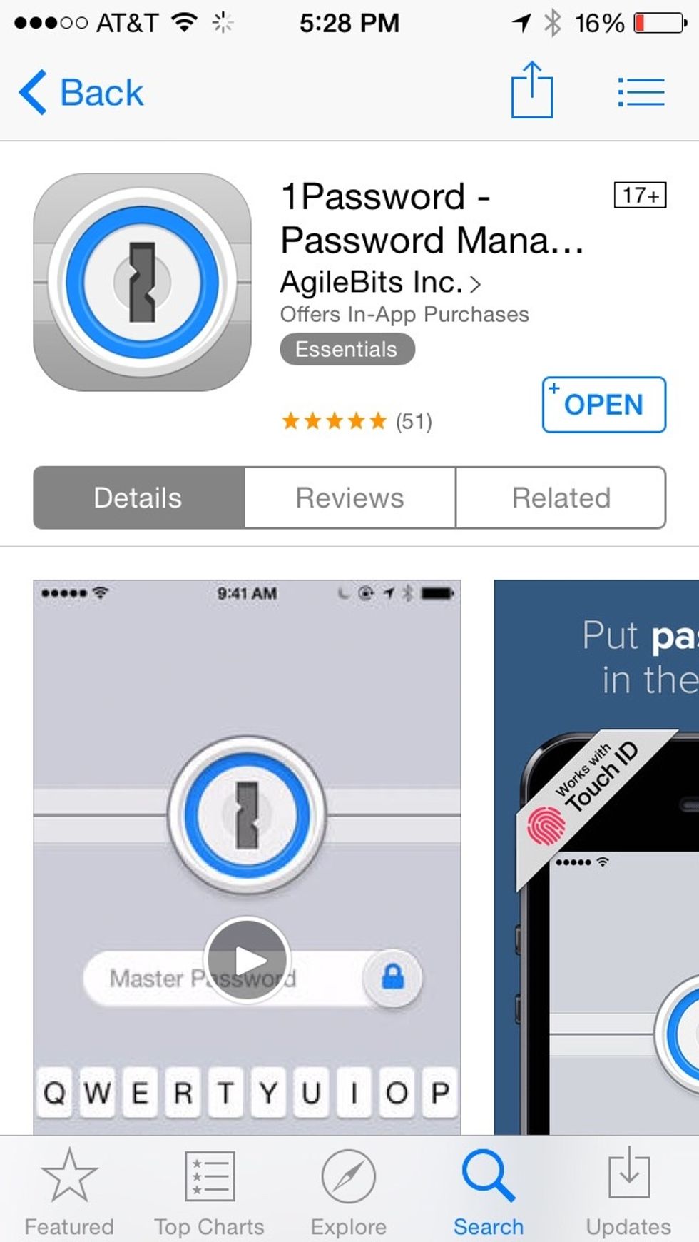 Download the latest version of 1Password https://appsto.re/us/NAm6H.i
