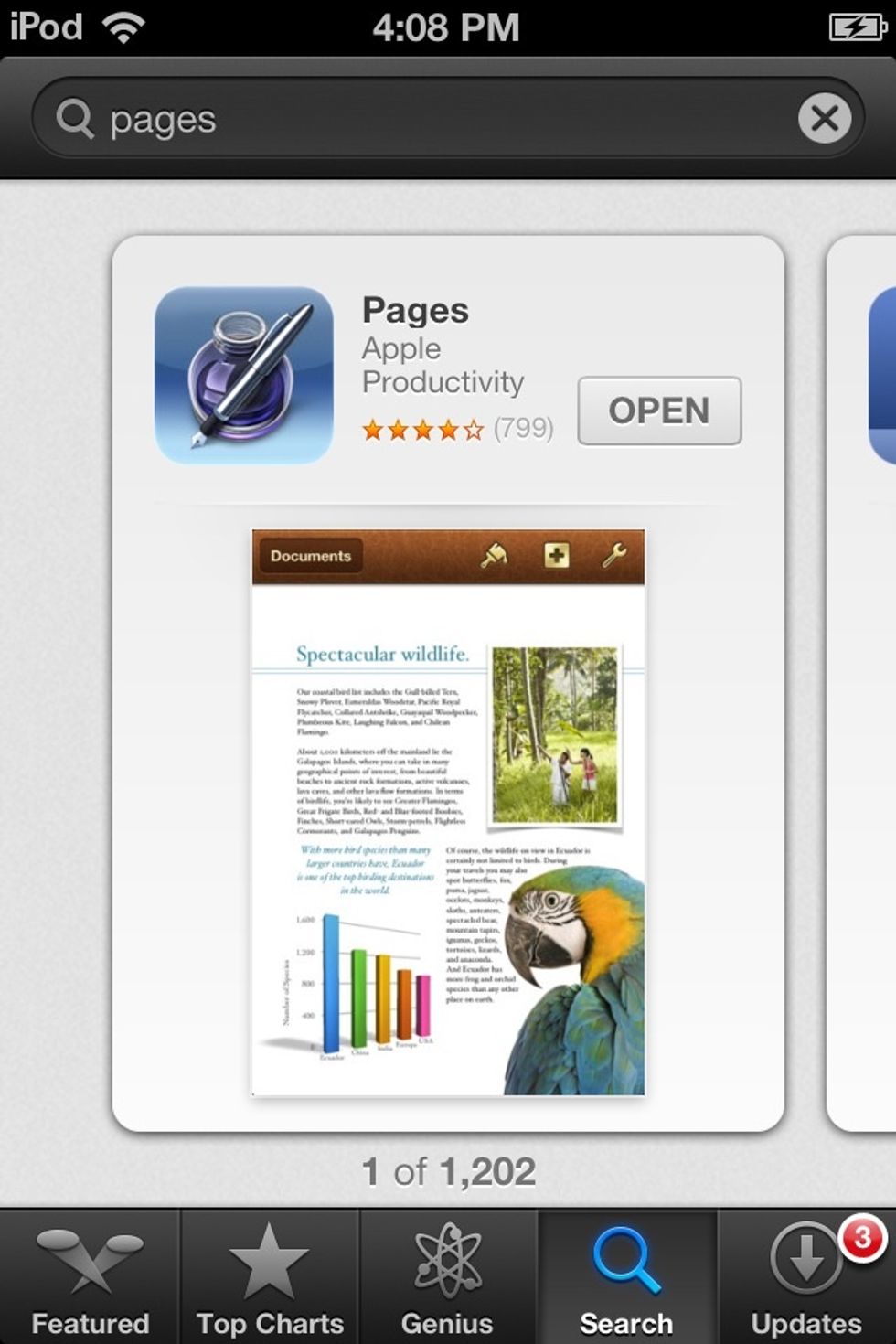 Download the PAGES app by APPLE from the App Store. Price :($10)
