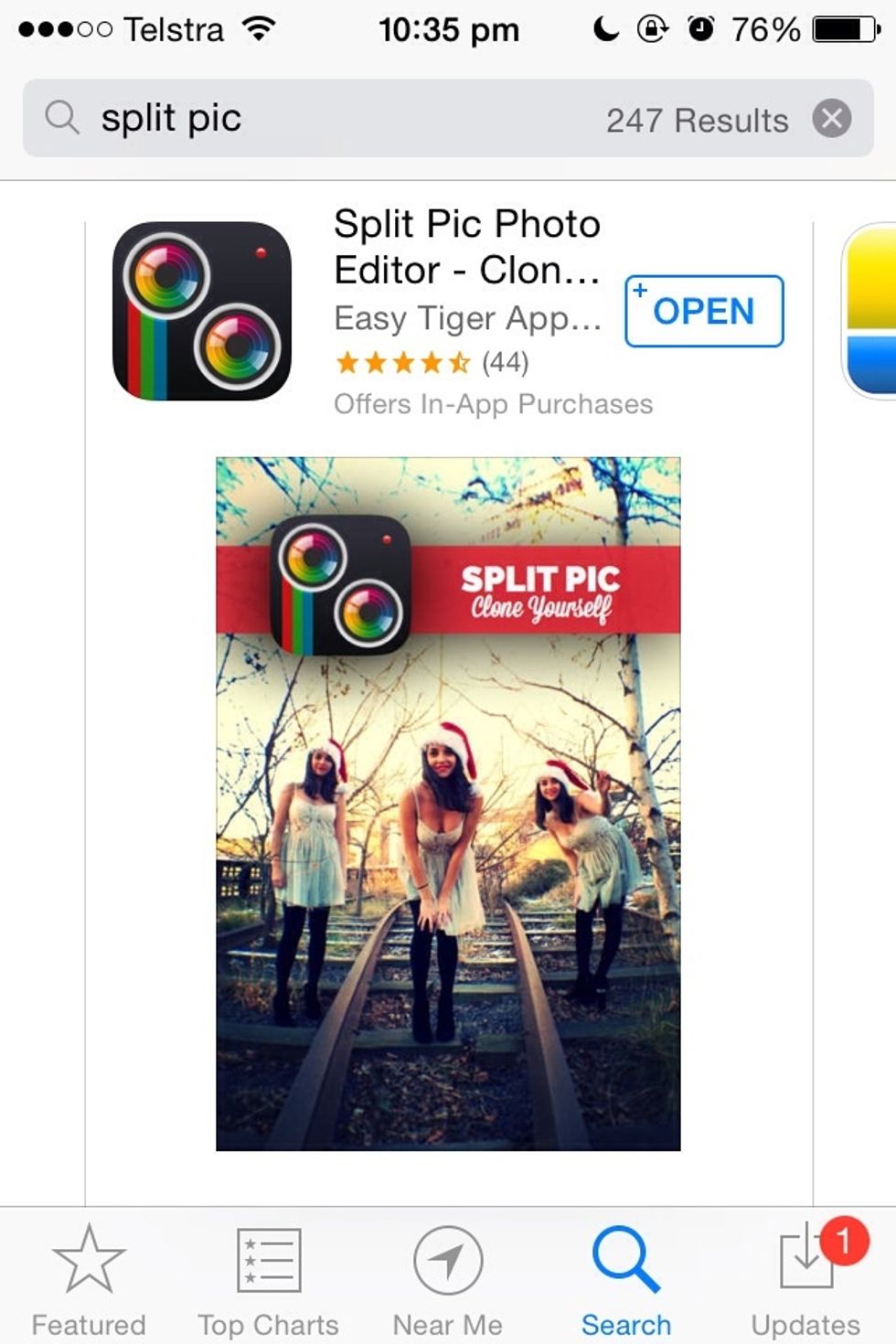 Download. This app allows you to take more than one picture and merge them together. So you can clone yourself or take pictures of something twice in the same pic!!