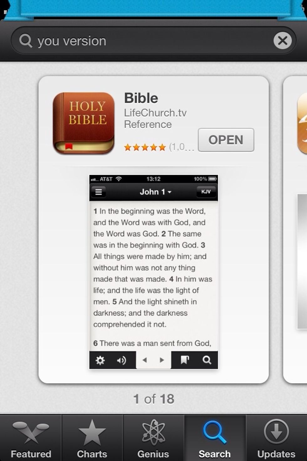Download this app from the App Store. I'm not associated with this app but personally I think it's the best free Bible app around.