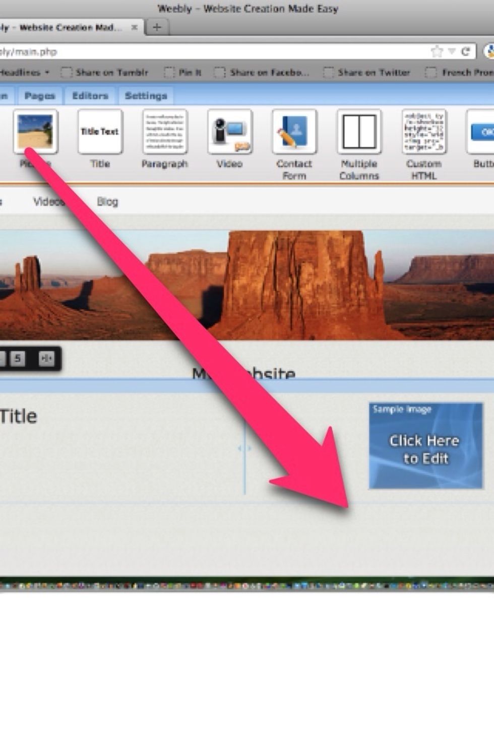 Drag and drop photo widget. Click and upload photo from your computer.
