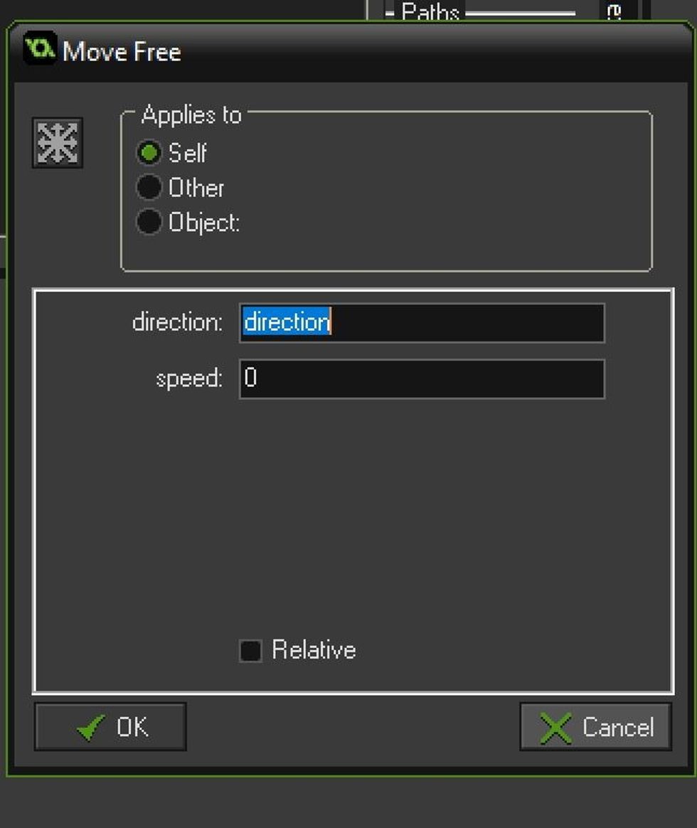 Drag in the grey movement action and set the direction to direction and the movement to 0. This will make the guard stop when the object hits them.
