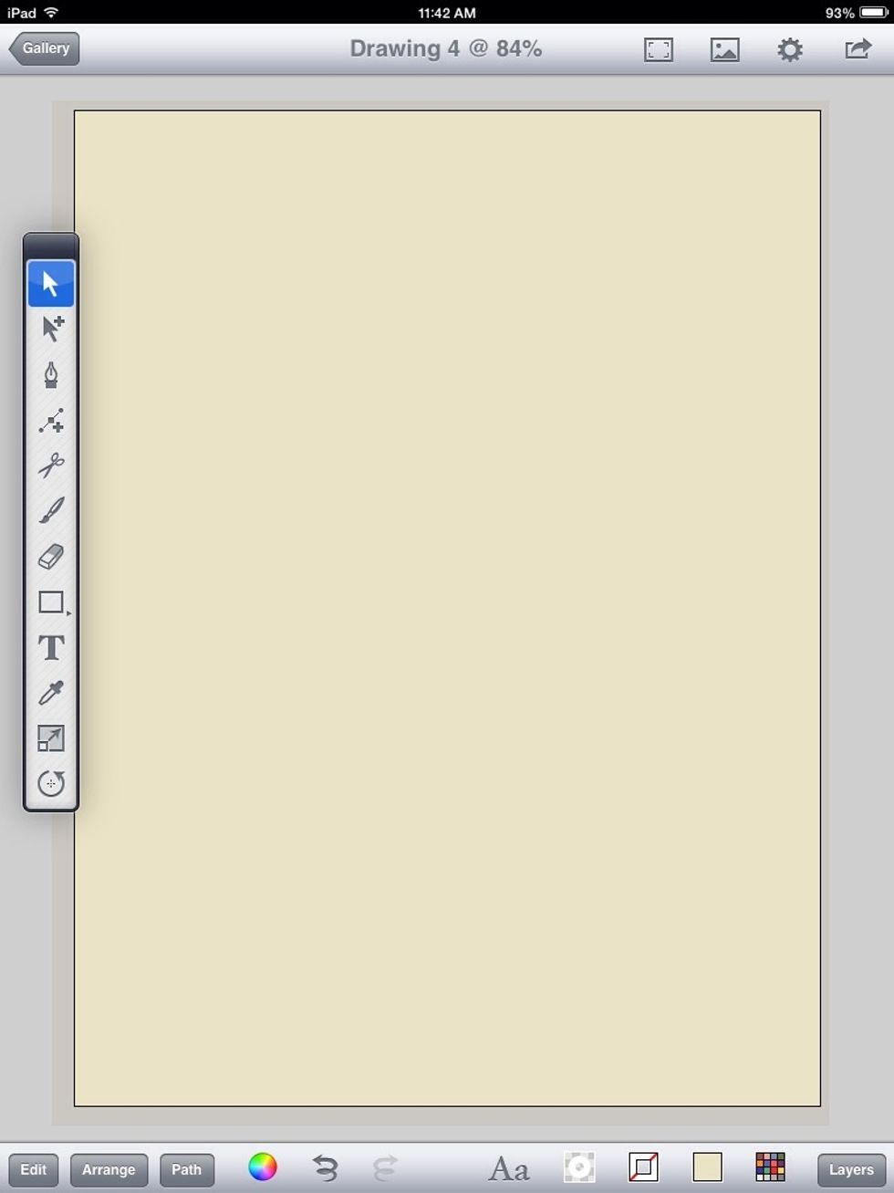 Drag it over the entire canvas.