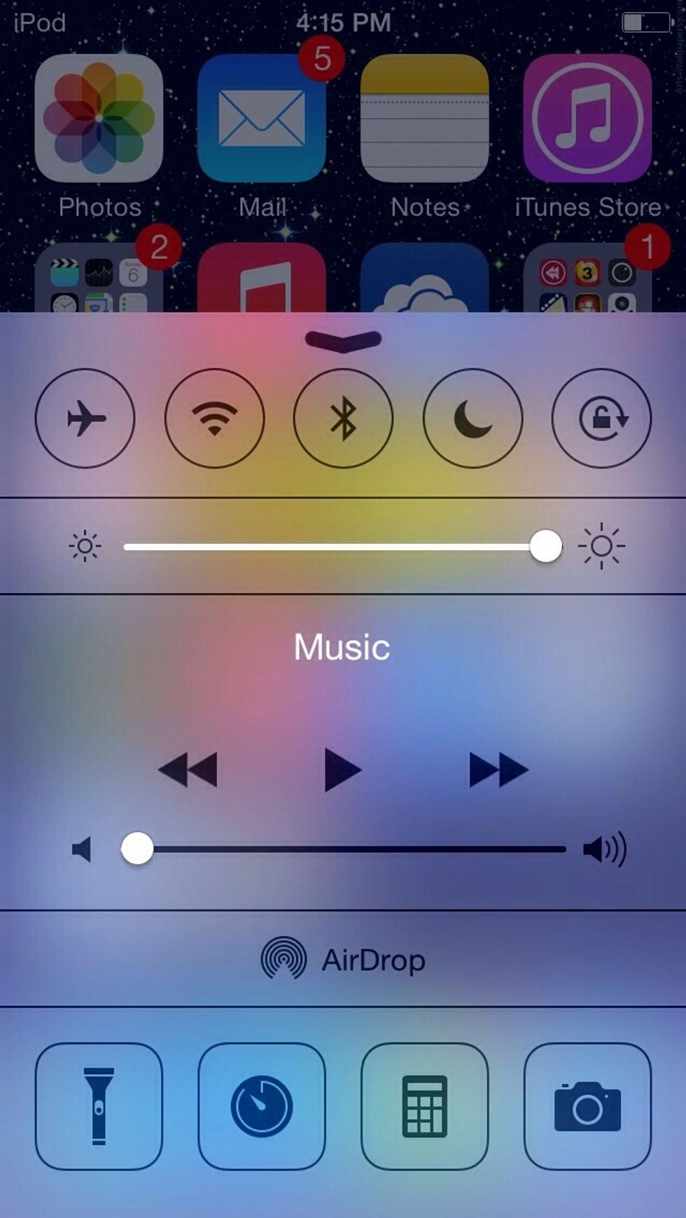 Drag your Brightness all the way up.