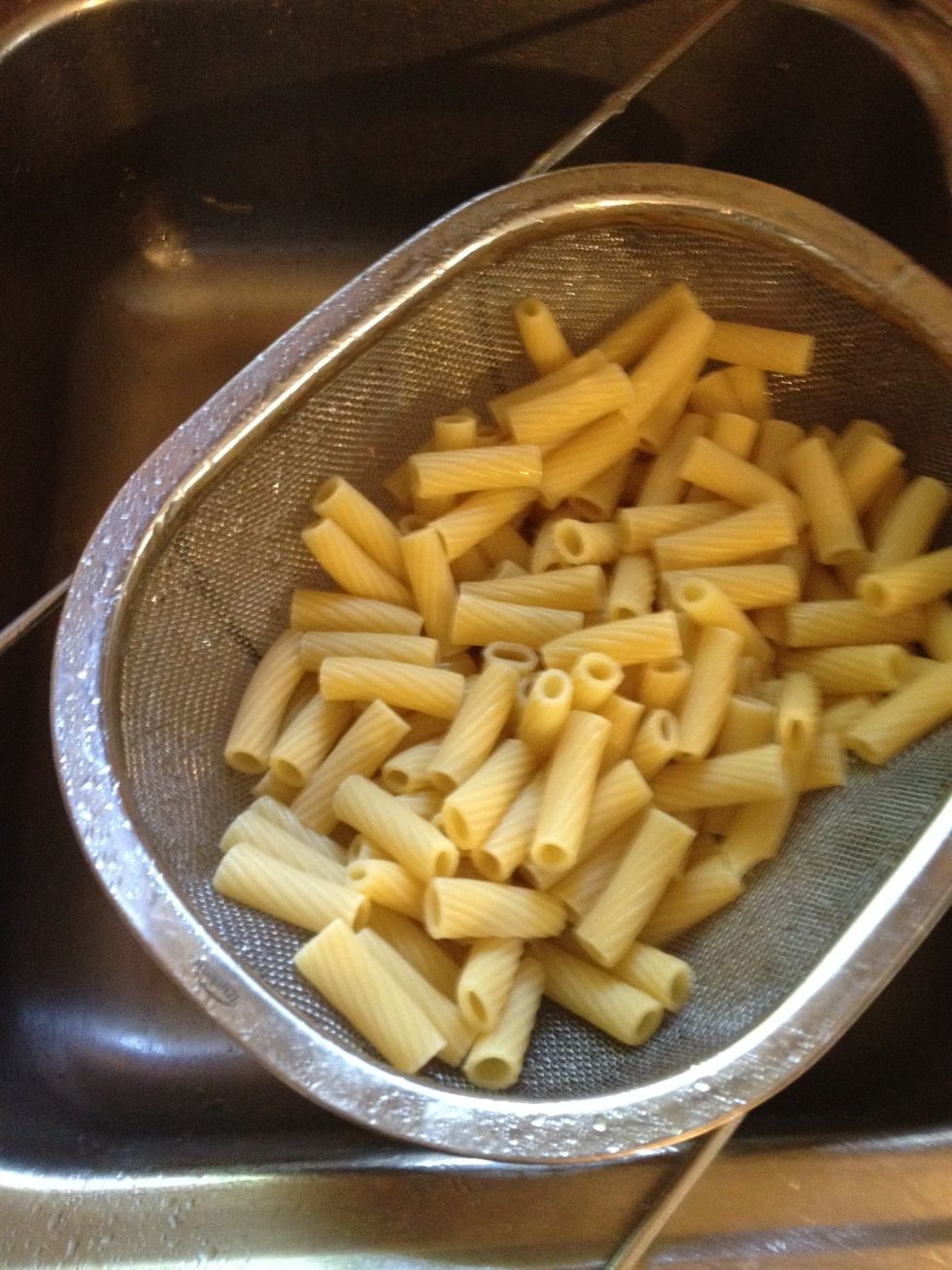 Drain and cool noodles and let noodles stand