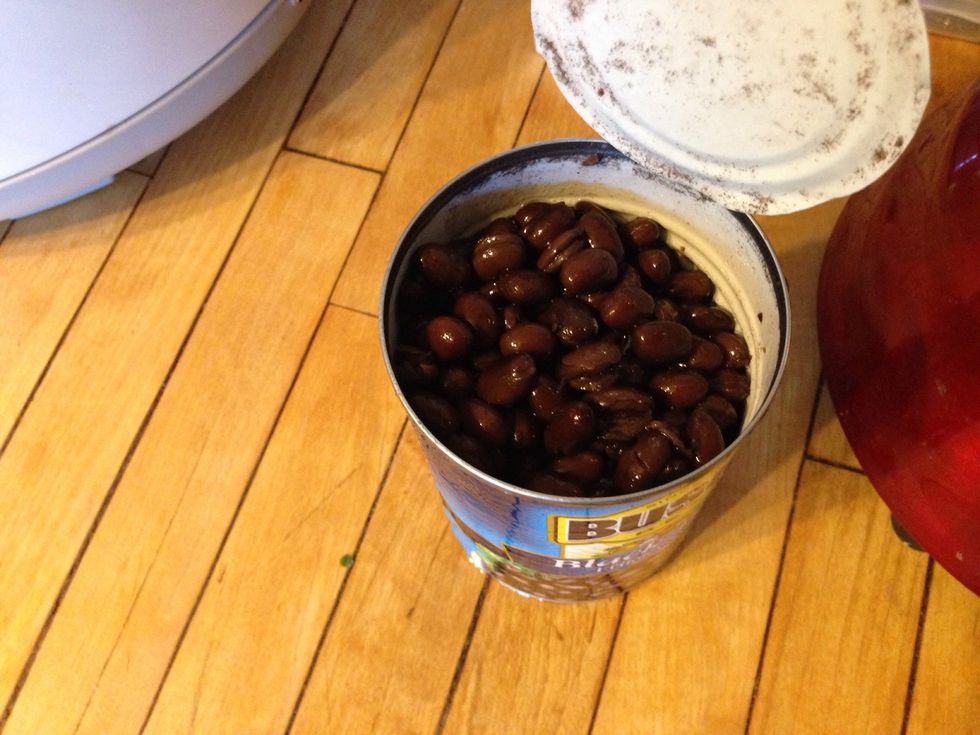 Drain and rinse your black beans. Add them to the crock pot.