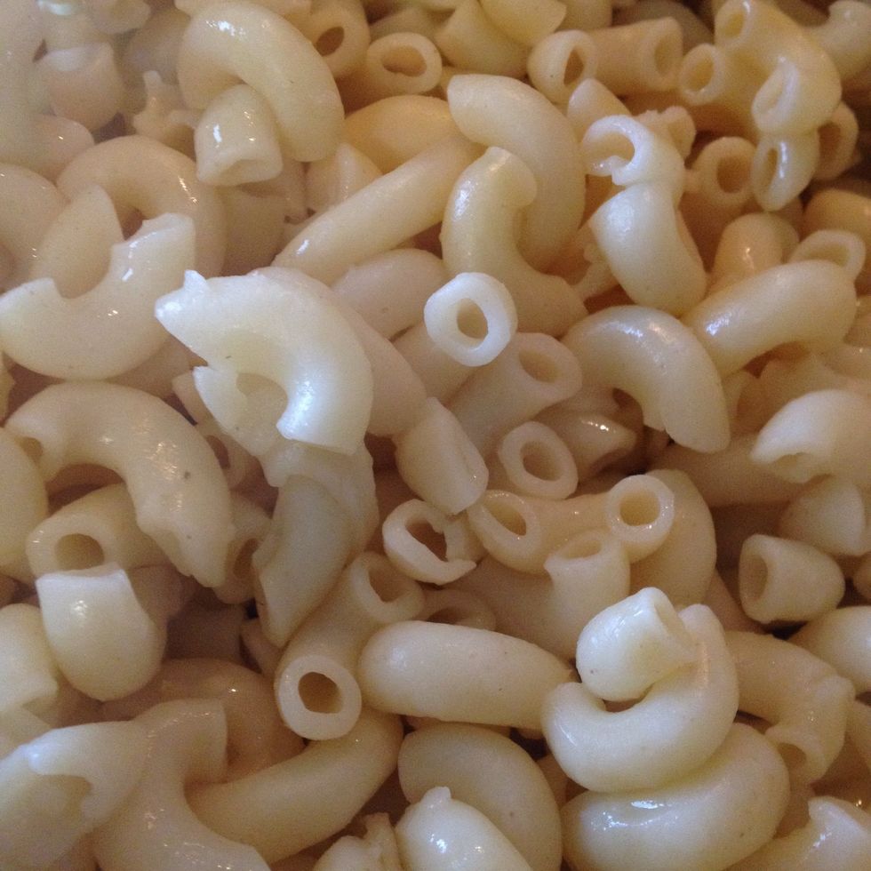 Drain and set aside. I made sure my pasta is over cooked so my son can chew with his gum