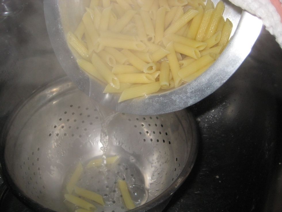 Drain into a colander.