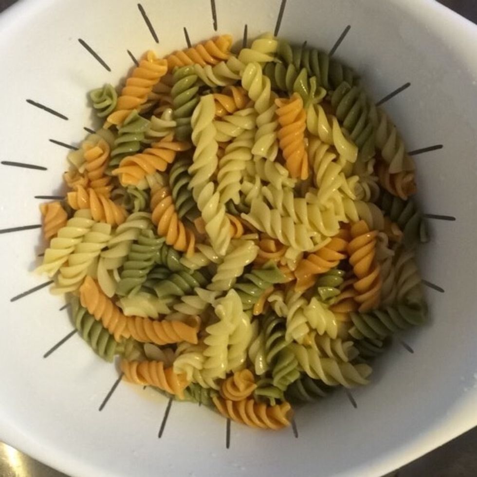 Drain noodles