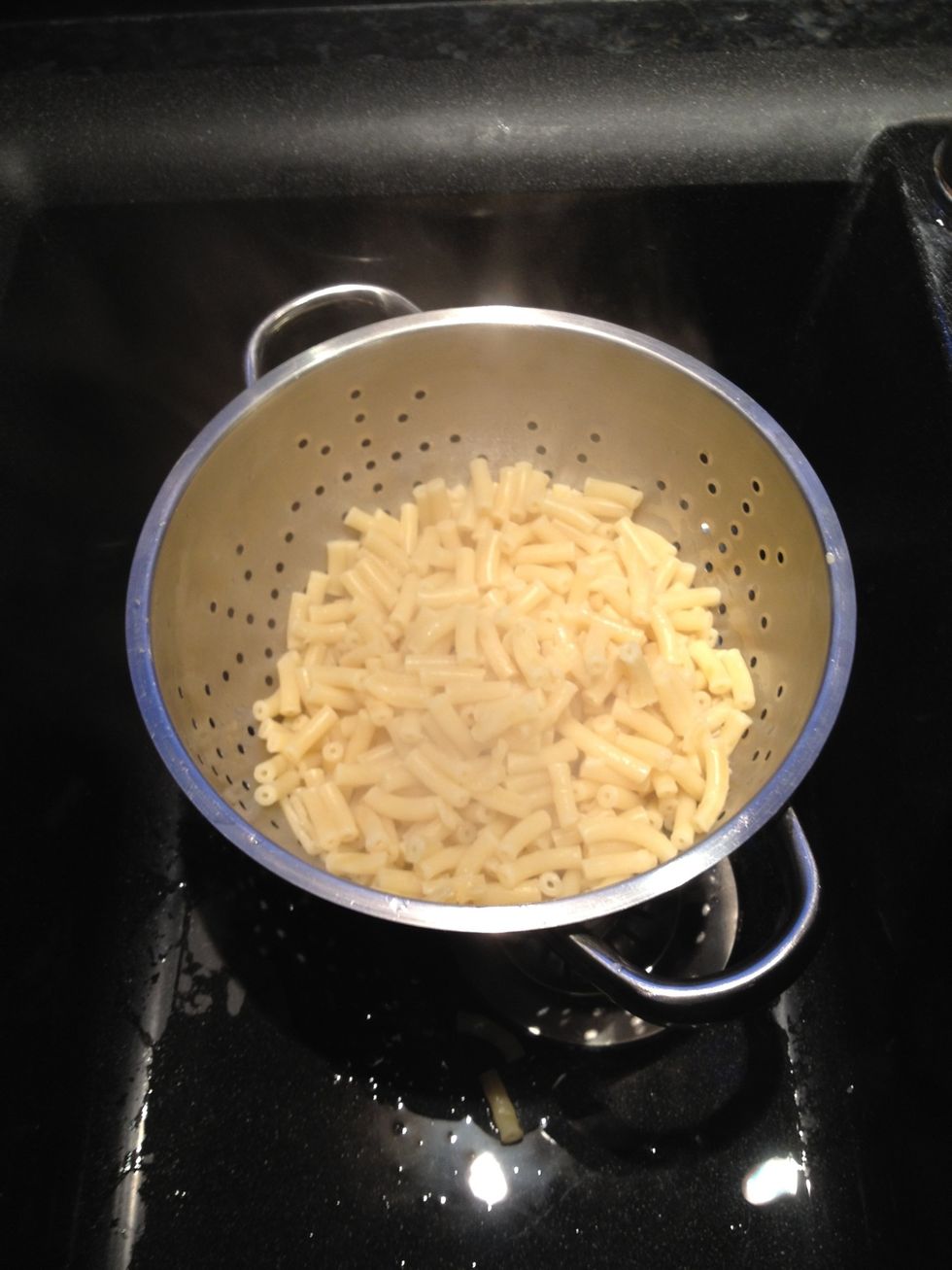 Drain pasta