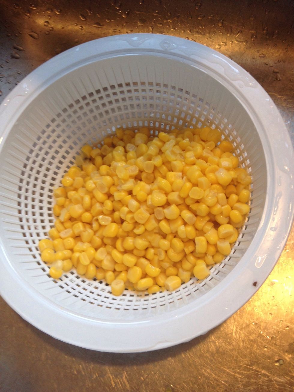 Drain the corn.