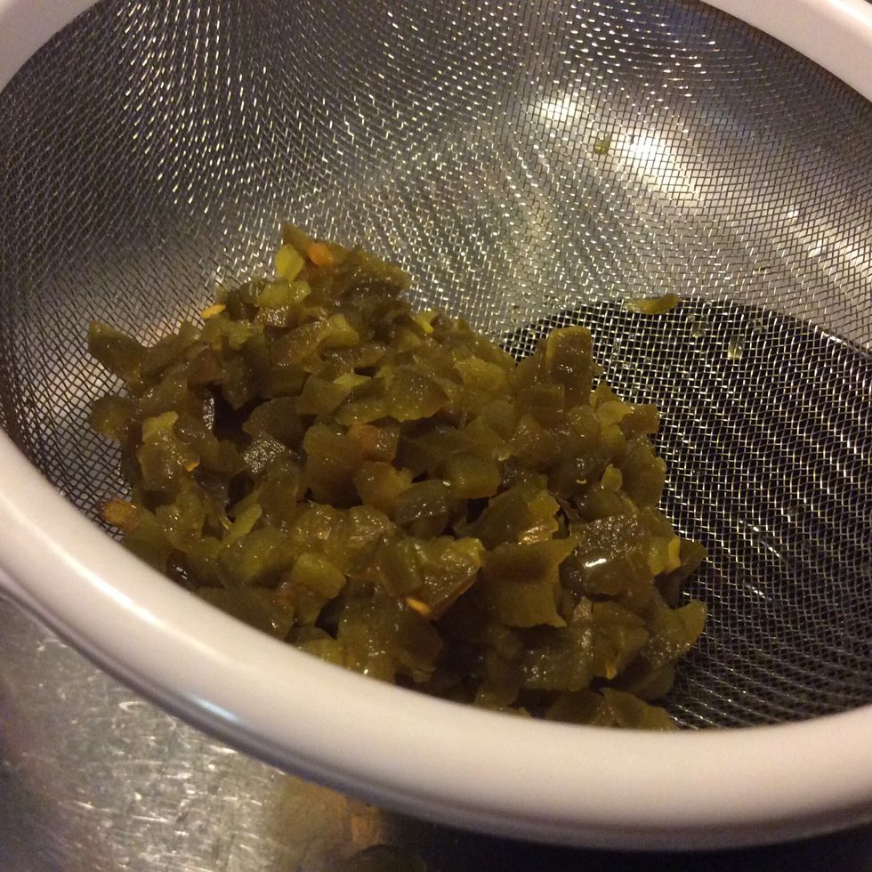 Drain the jalape\u00f1os