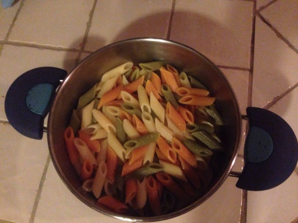 Drain the pasta so it is not too soft