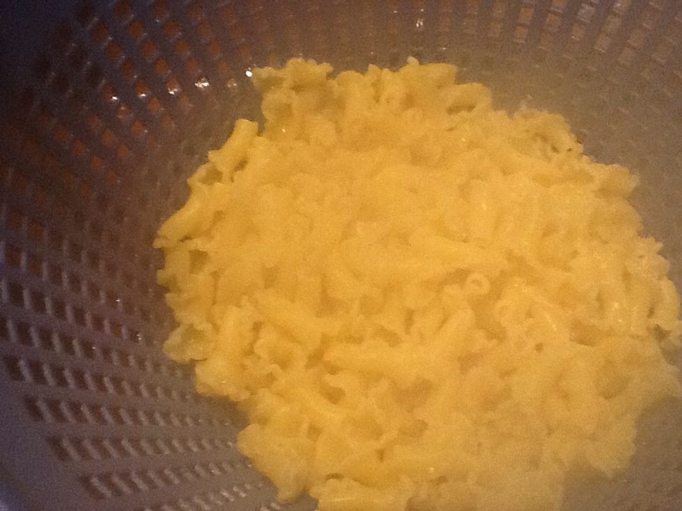 Drain the pasta.