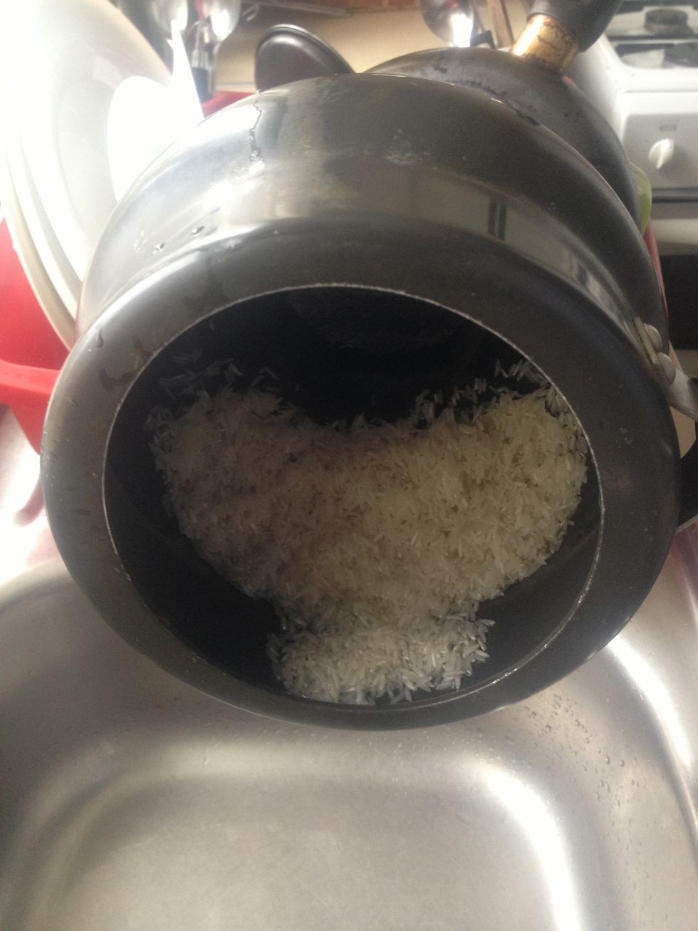 Drain the water after cleaning