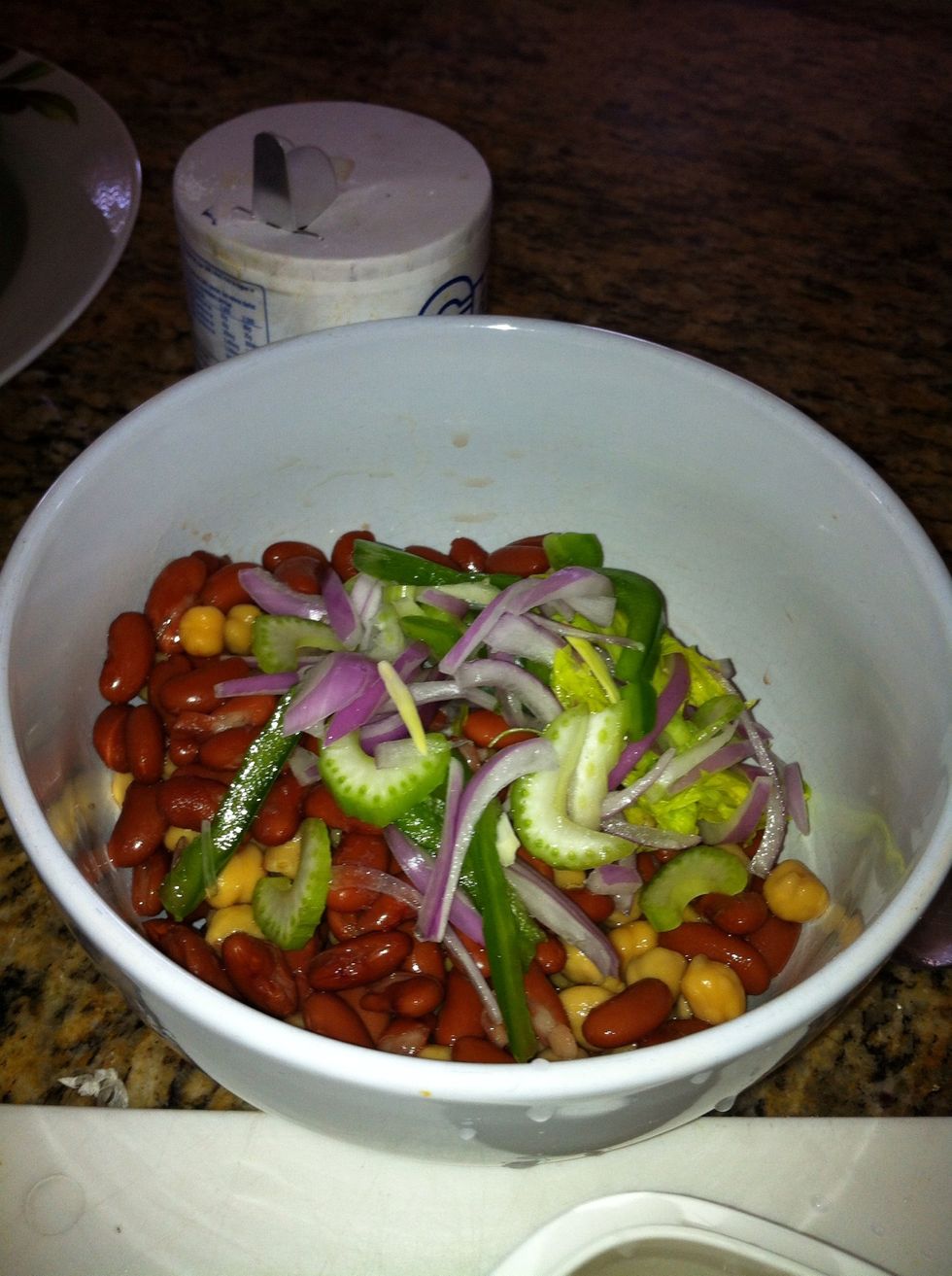 drain the water and add to the bowl
