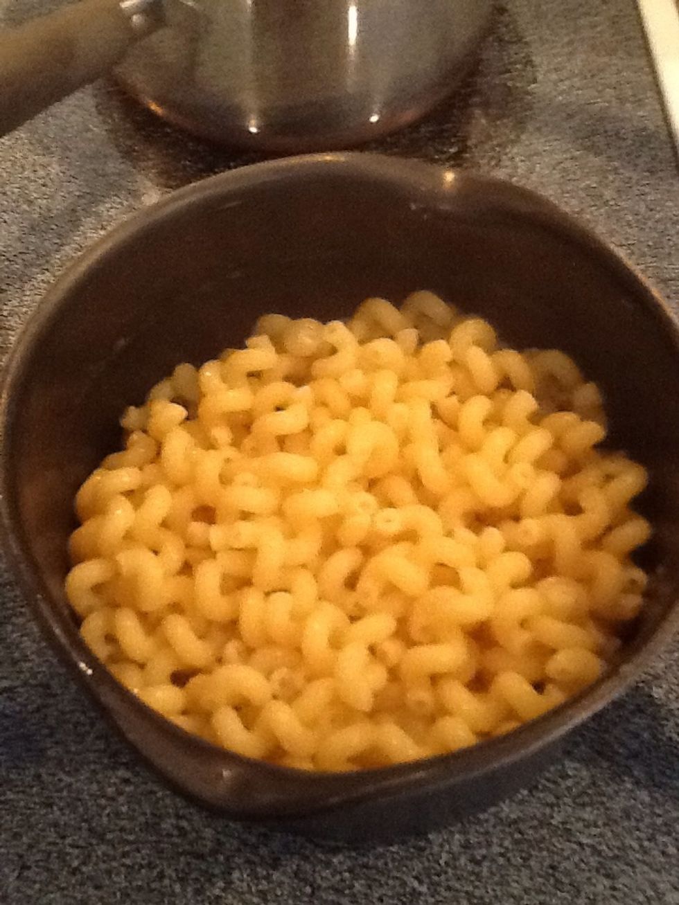 Drain water and set aside.