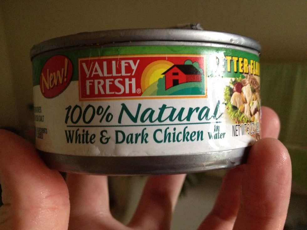 Drain water out of chicken.