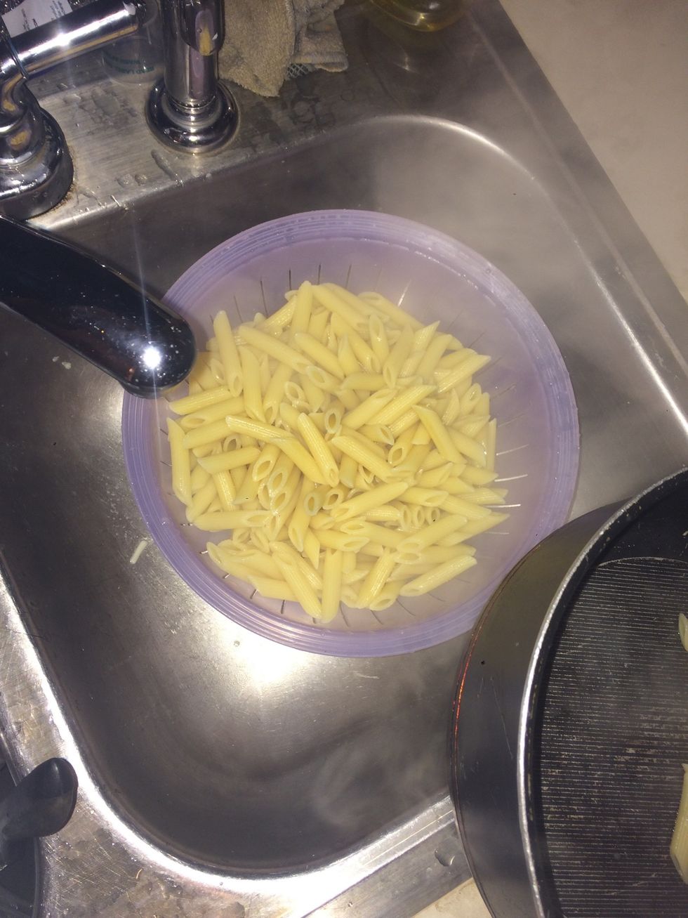 Drained all the water out of the noodles