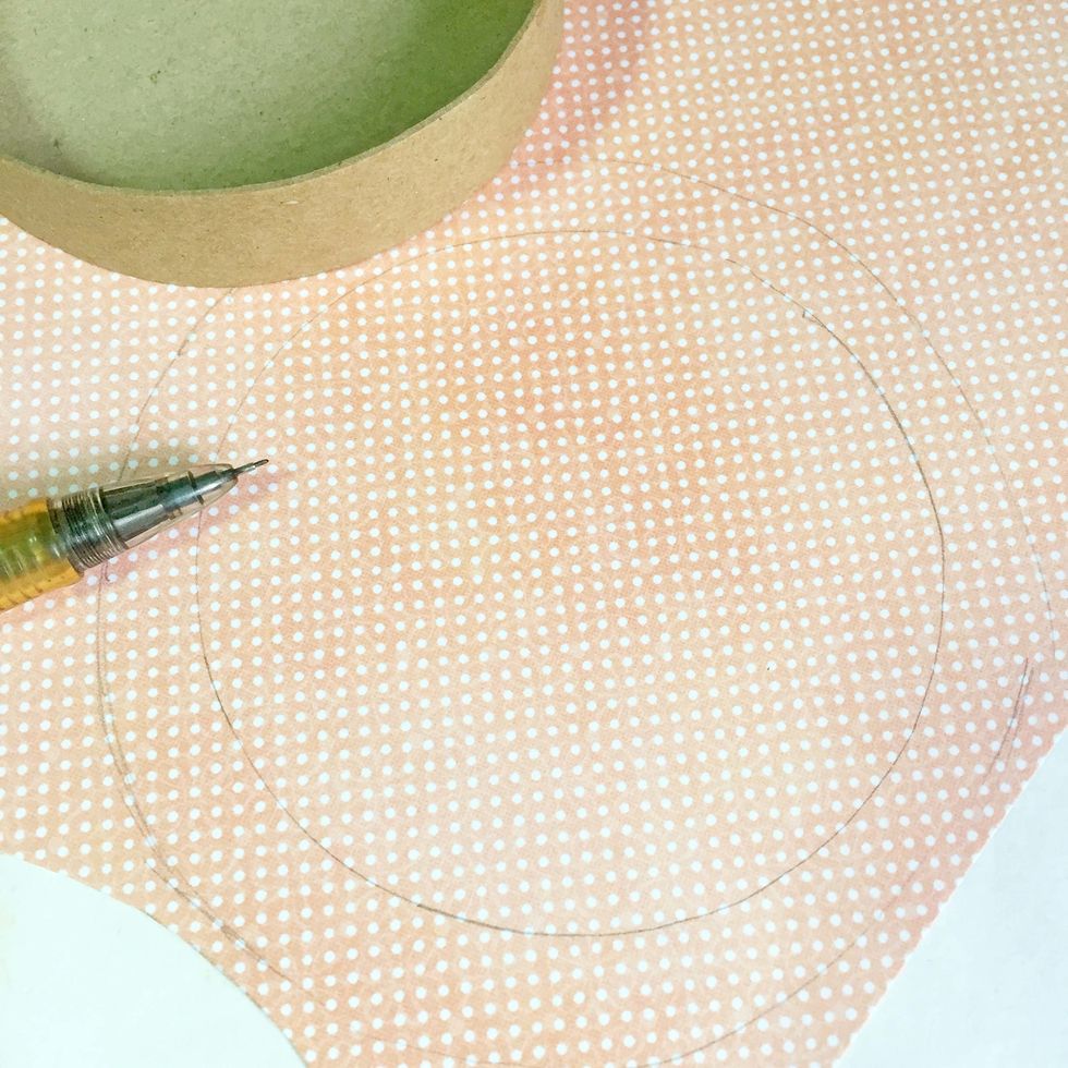 Draw a 0.5" bigger circle over. Just like Step 11.