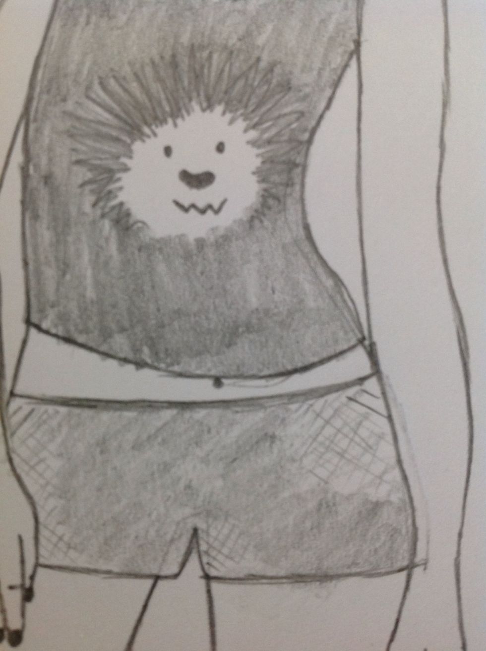 Draw a bellybutton