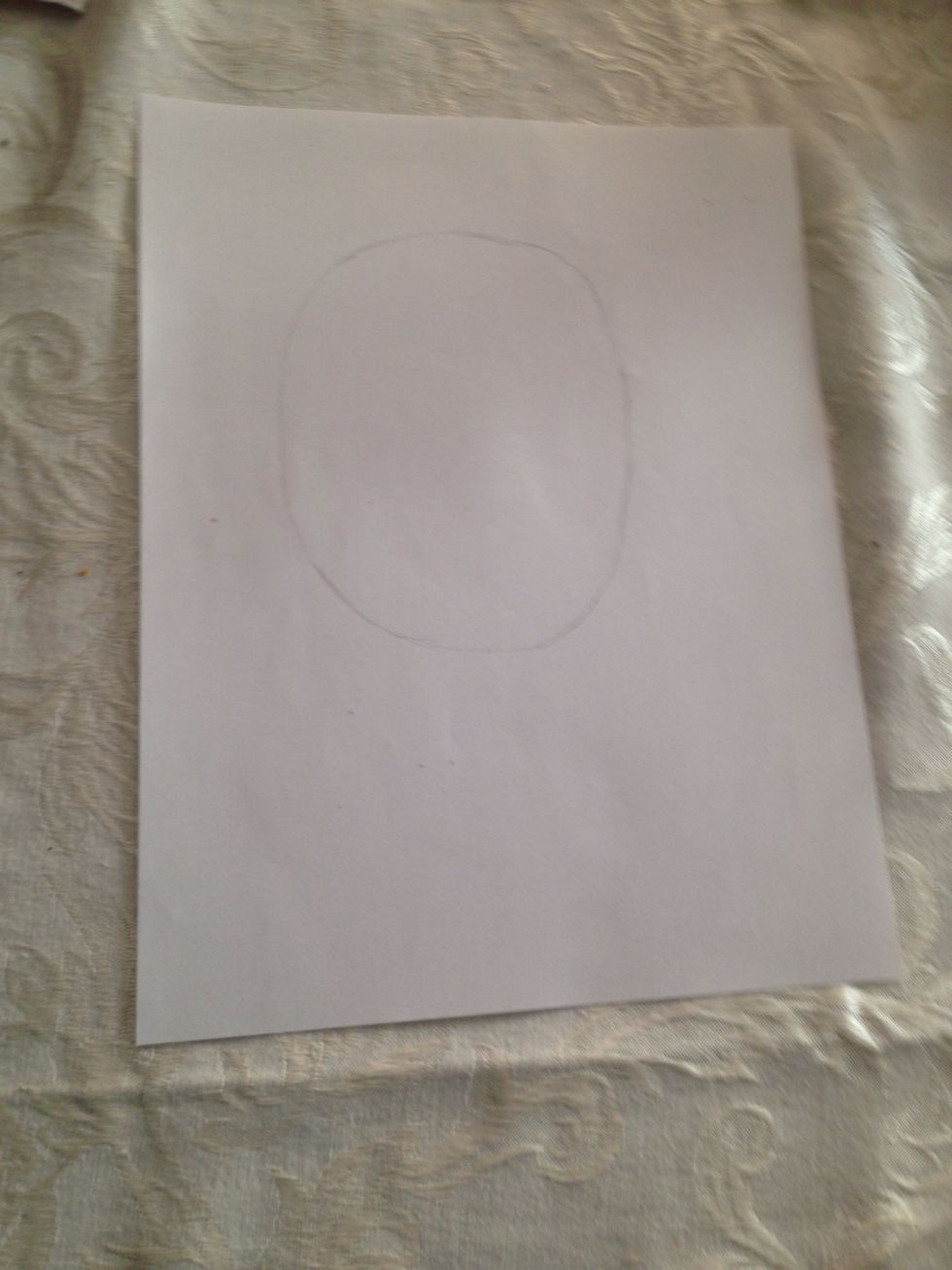 Draw a big circle in the middle perfect \u2022The circle doesn't have to be perfect,mine isn't ^^)