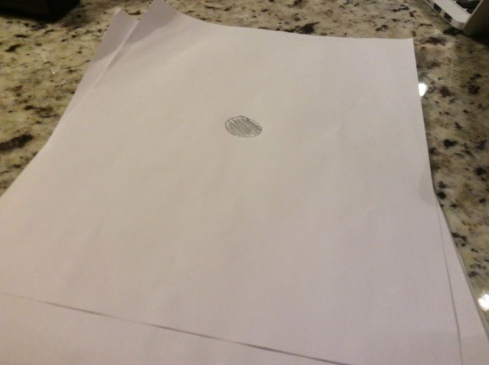 Draw a circle and color it in.