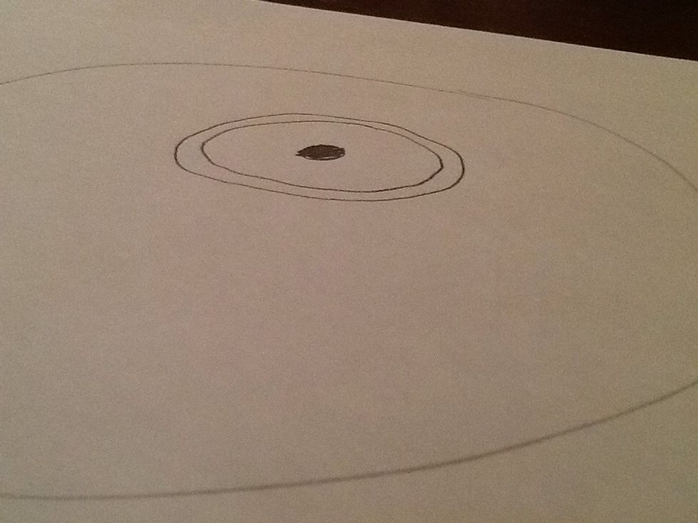 Draw a circle around the eye.