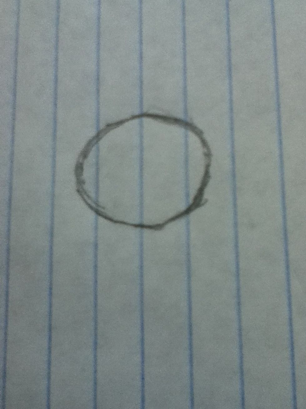 Draw a circle for his head. And it doesn't have to be perfect :)