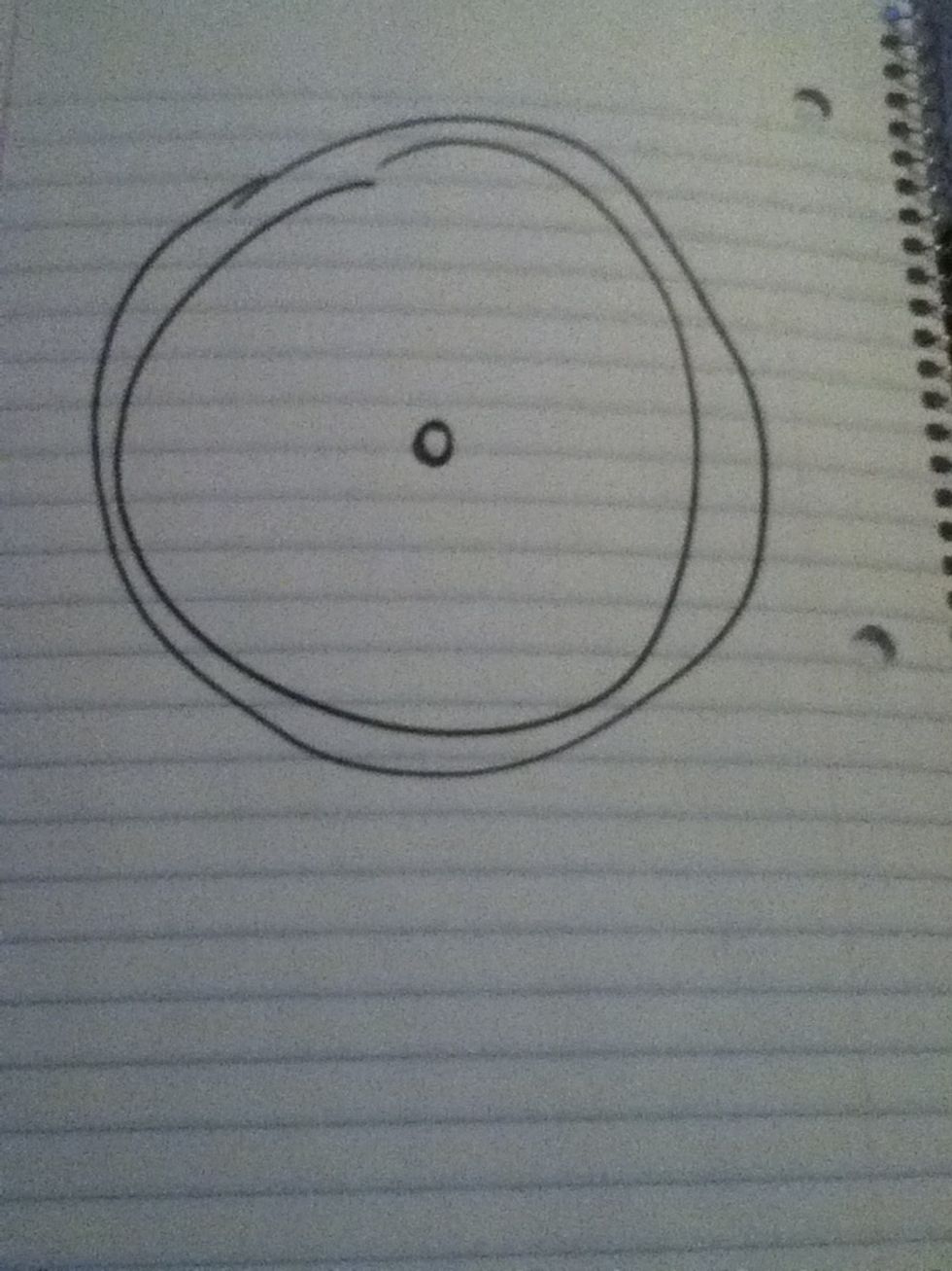 Draw a circle in the middle and color it in or not