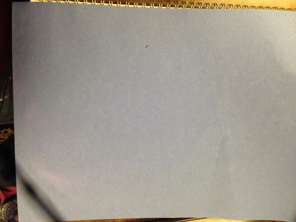 draw a circle on cardstock