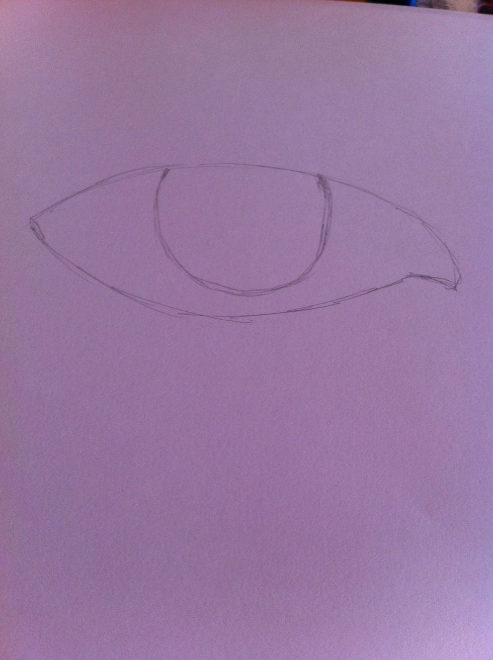 Draw a circle type shape inside