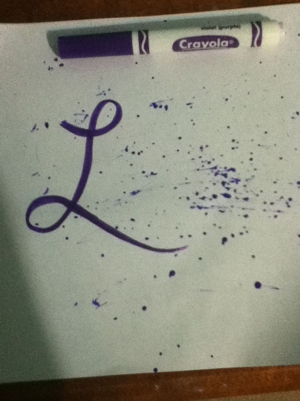 Draw a cursive L like so..