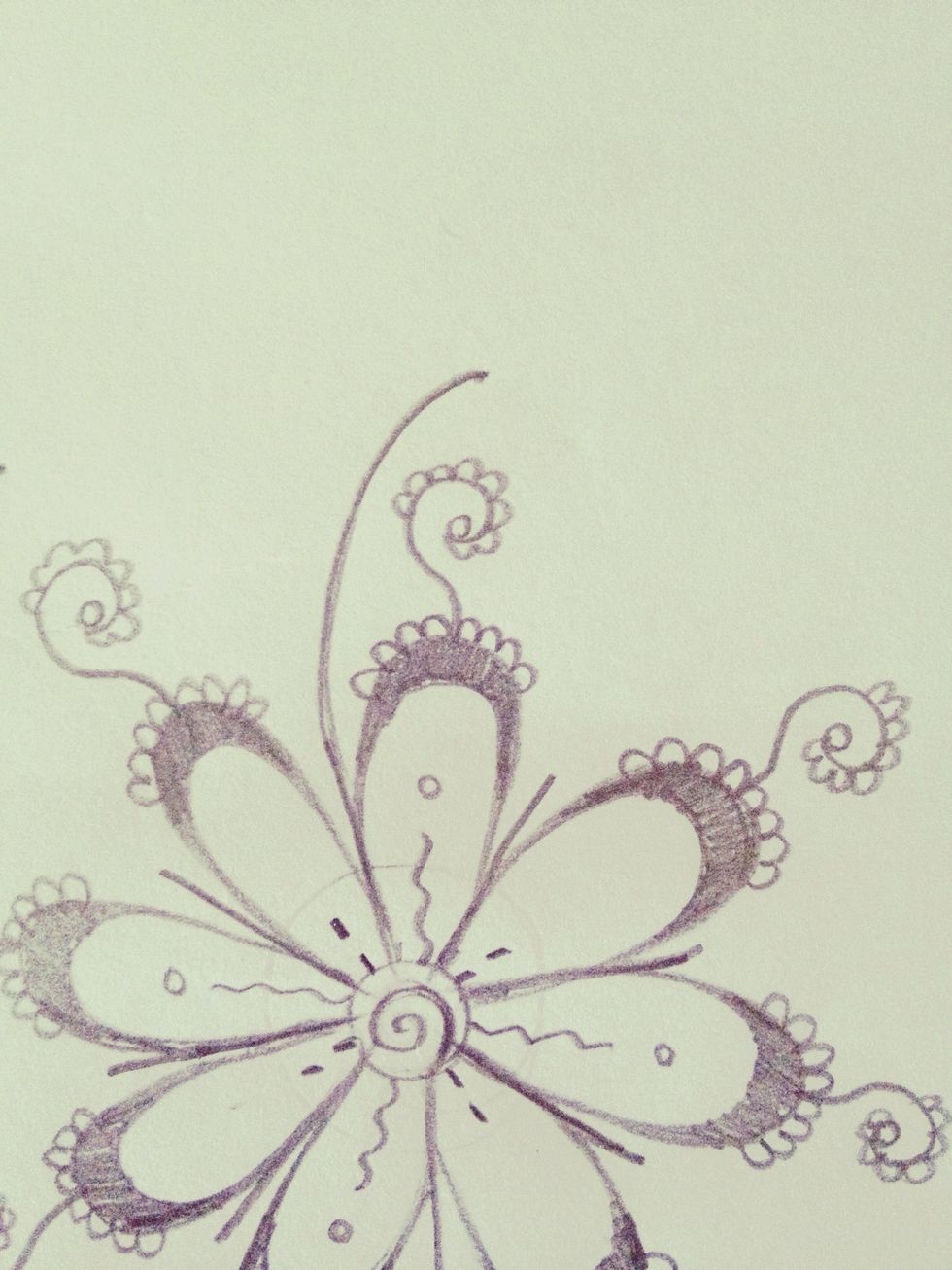 Draw a curve from the end of the line to the small dot, like this.