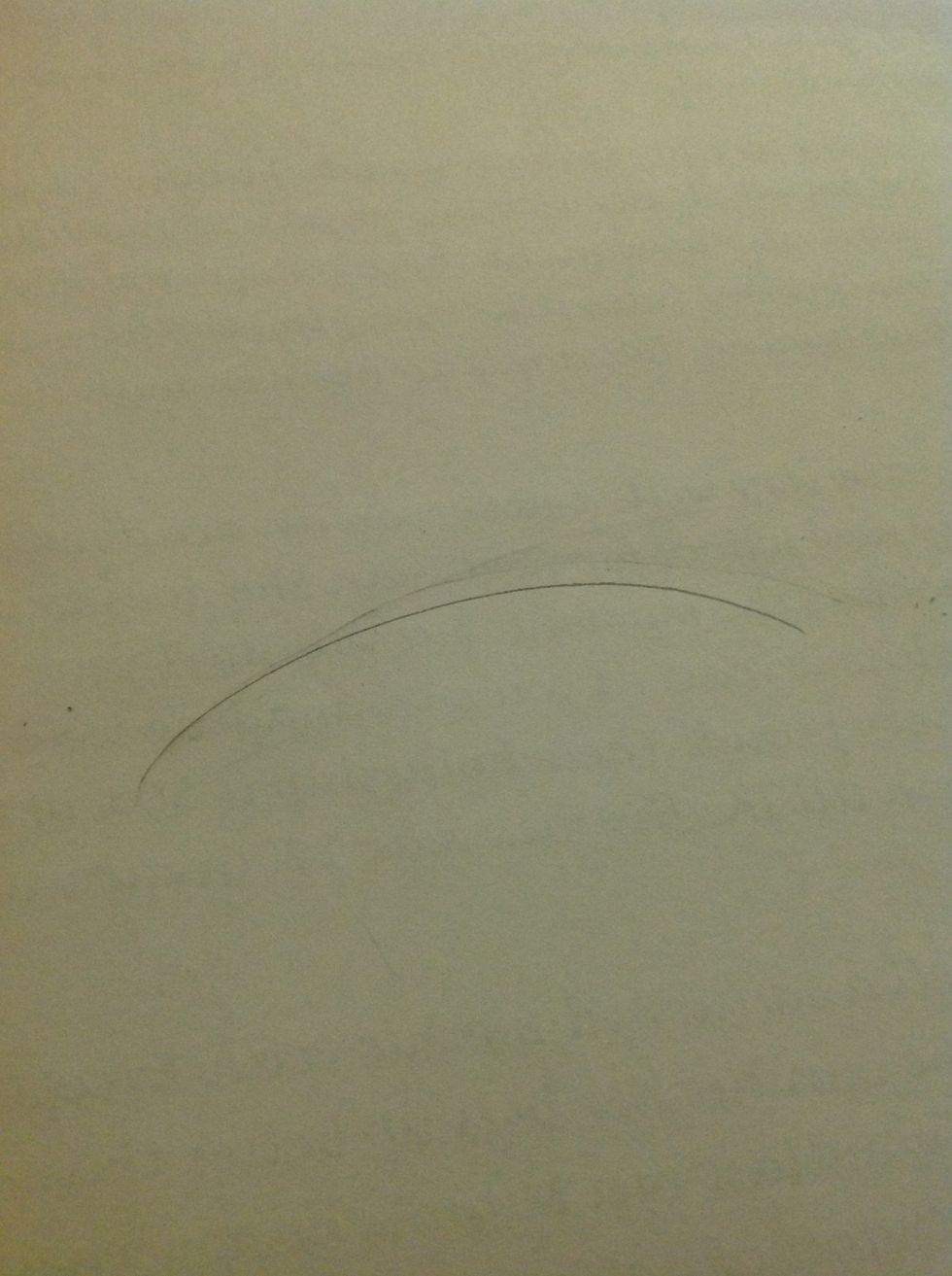 Draw a curved line like this