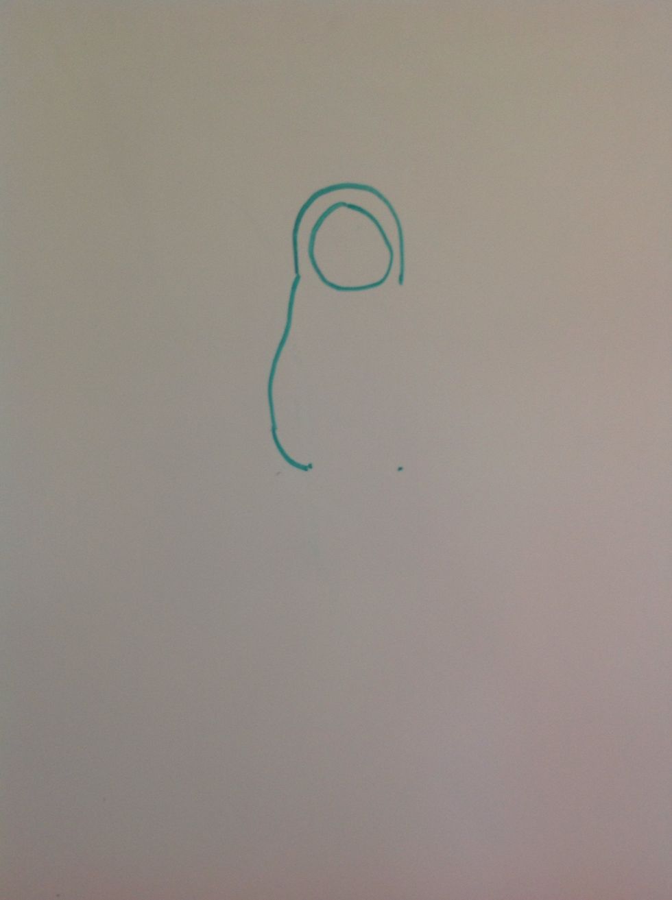 Draw a curved line to connect to the dot below