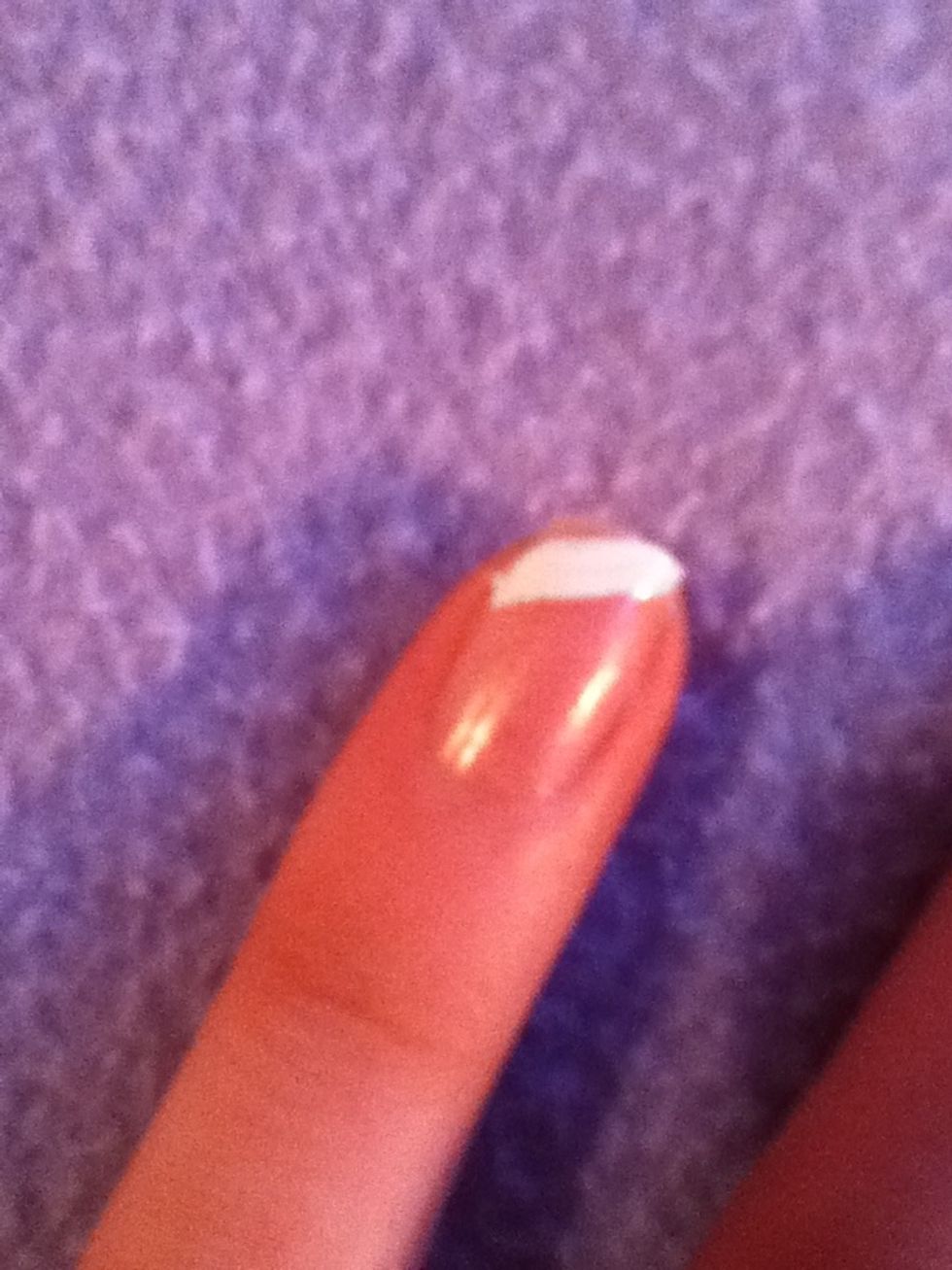 Draw a diagonal line of white