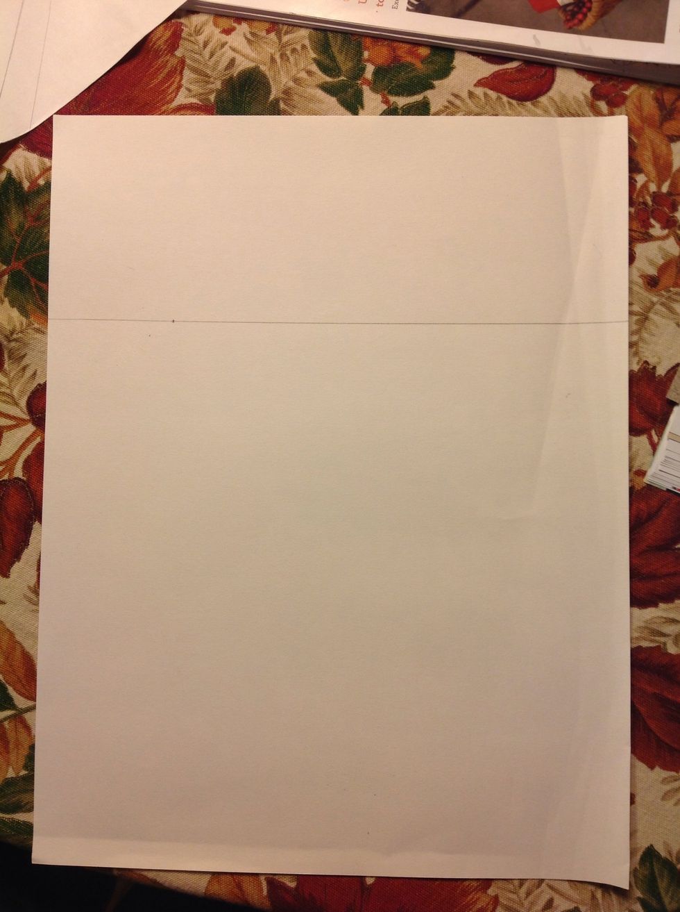 Draw a dot somewhere on the horizon line. This is called the vanishing point.