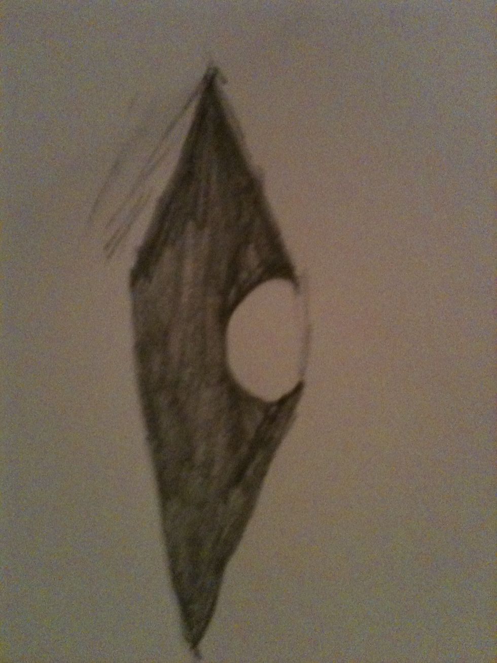 Draw a faint line to make a circle