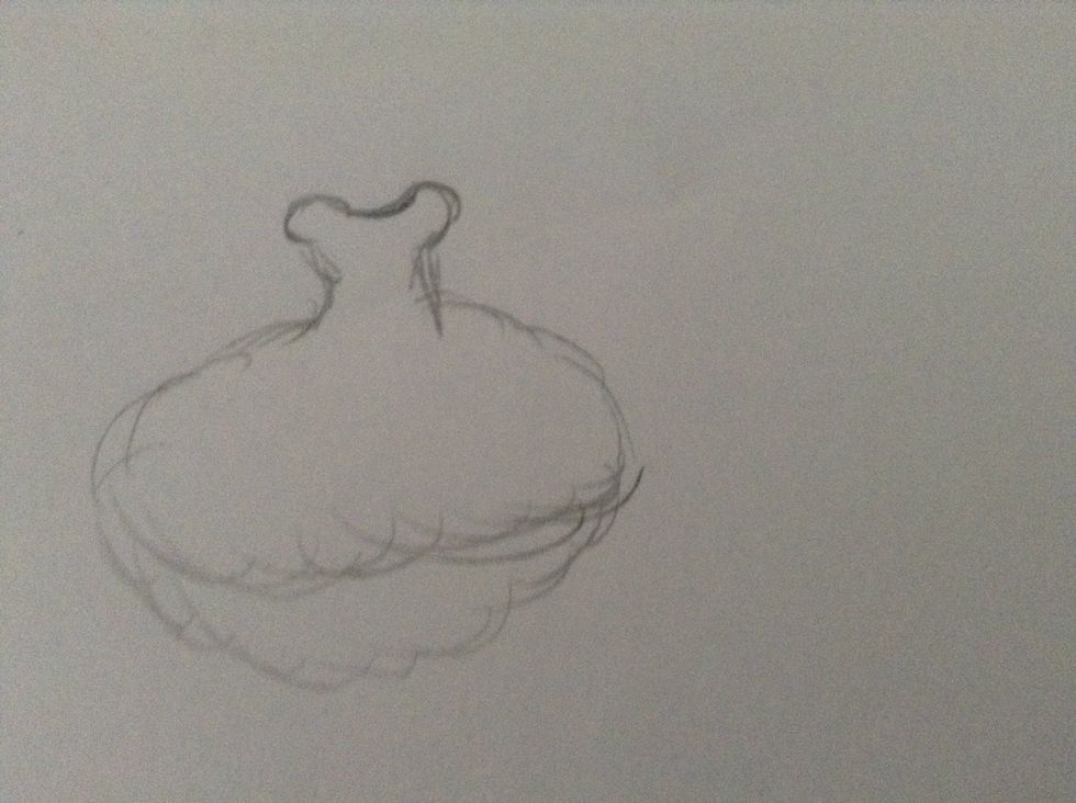 Draw a fluffy dress \ud83d\udc51