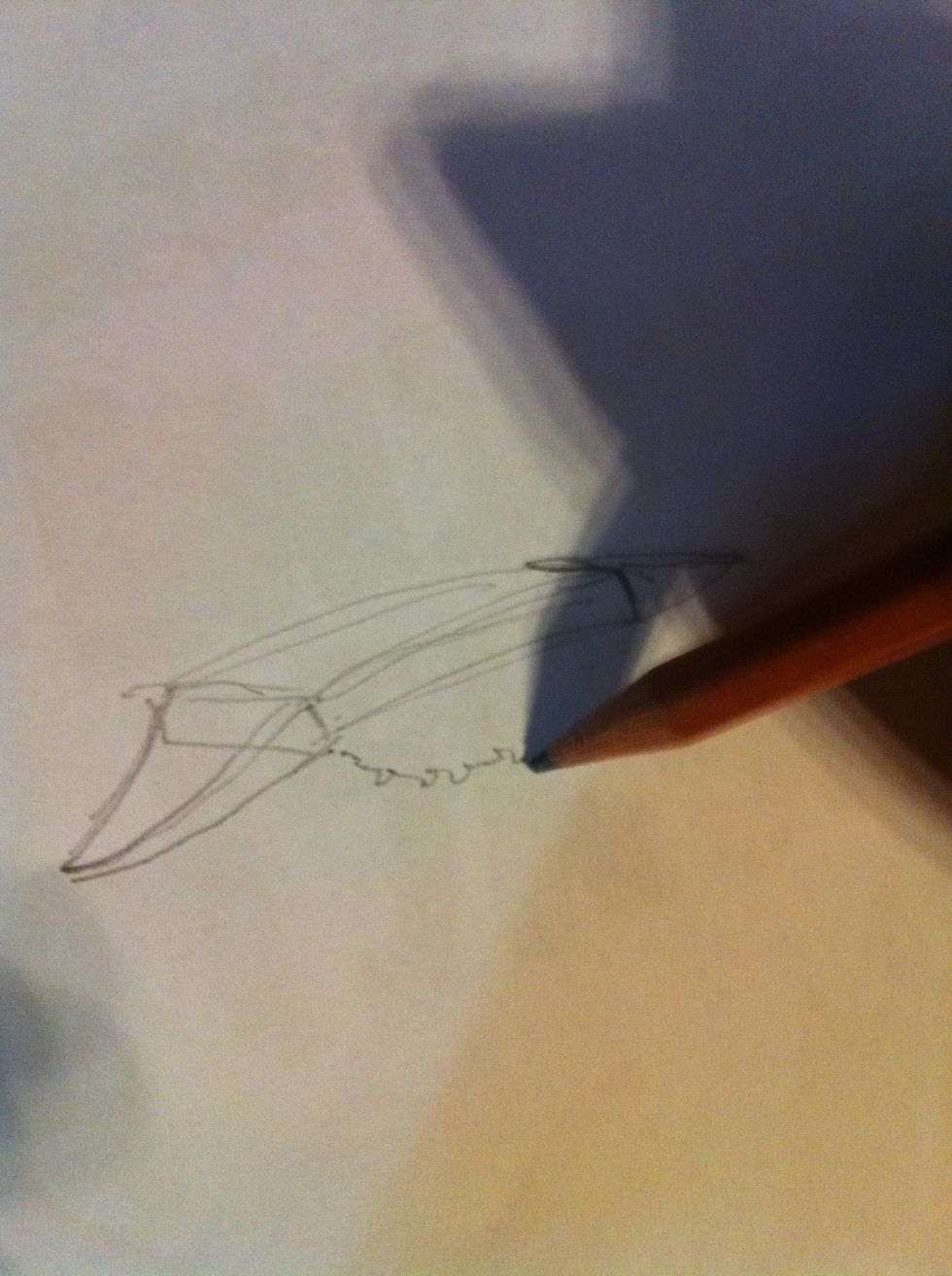 Draw a fluffy line to make a rice