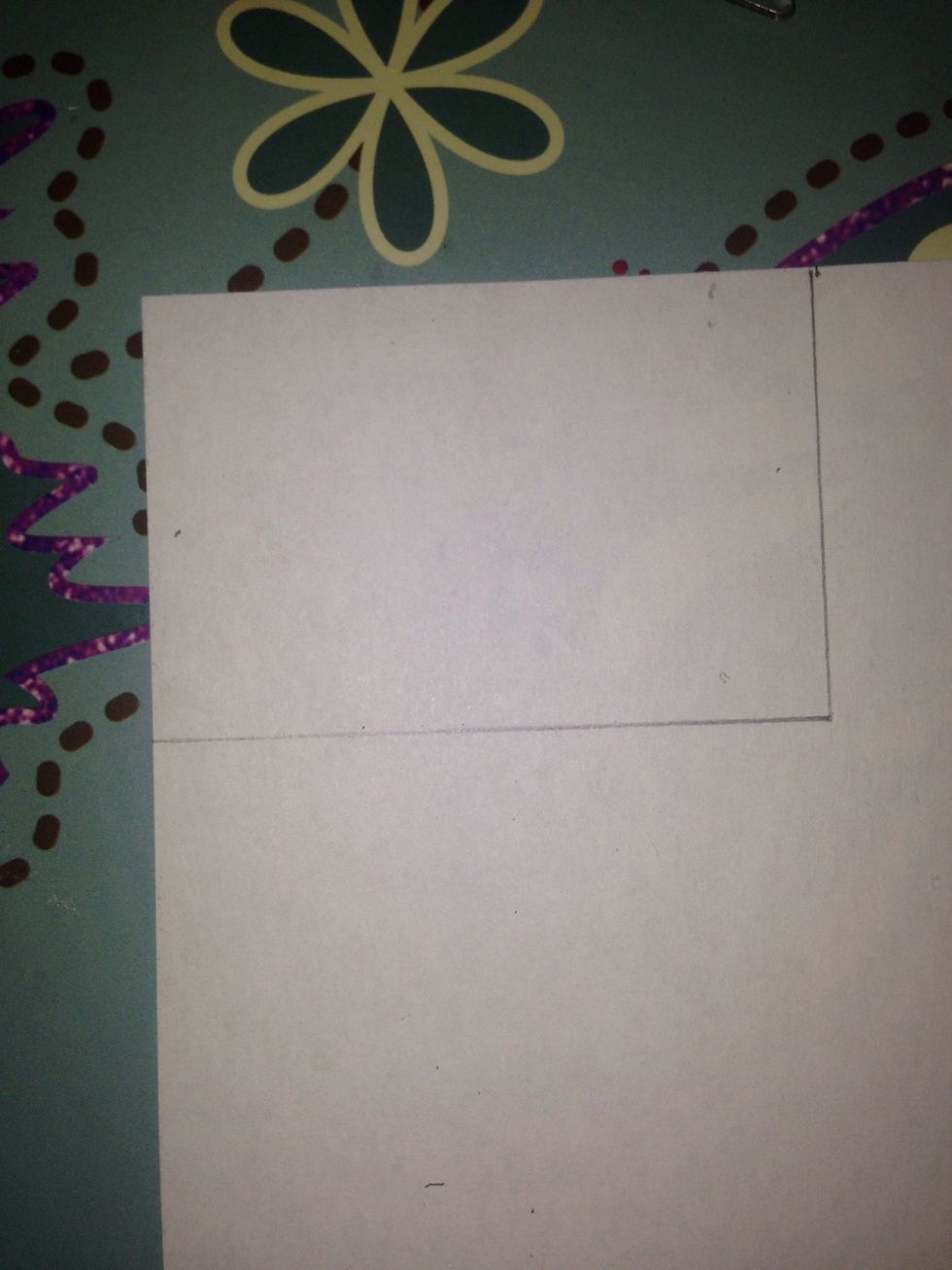 Draw a frame. You can do it as big as you want. Mine is 6cm x 4cm.