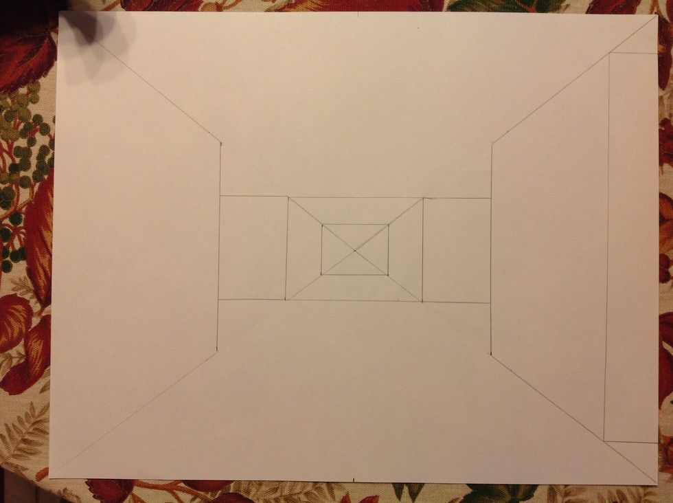 Draw a horizontal line from the top and bottom of the vertical line you just drew.