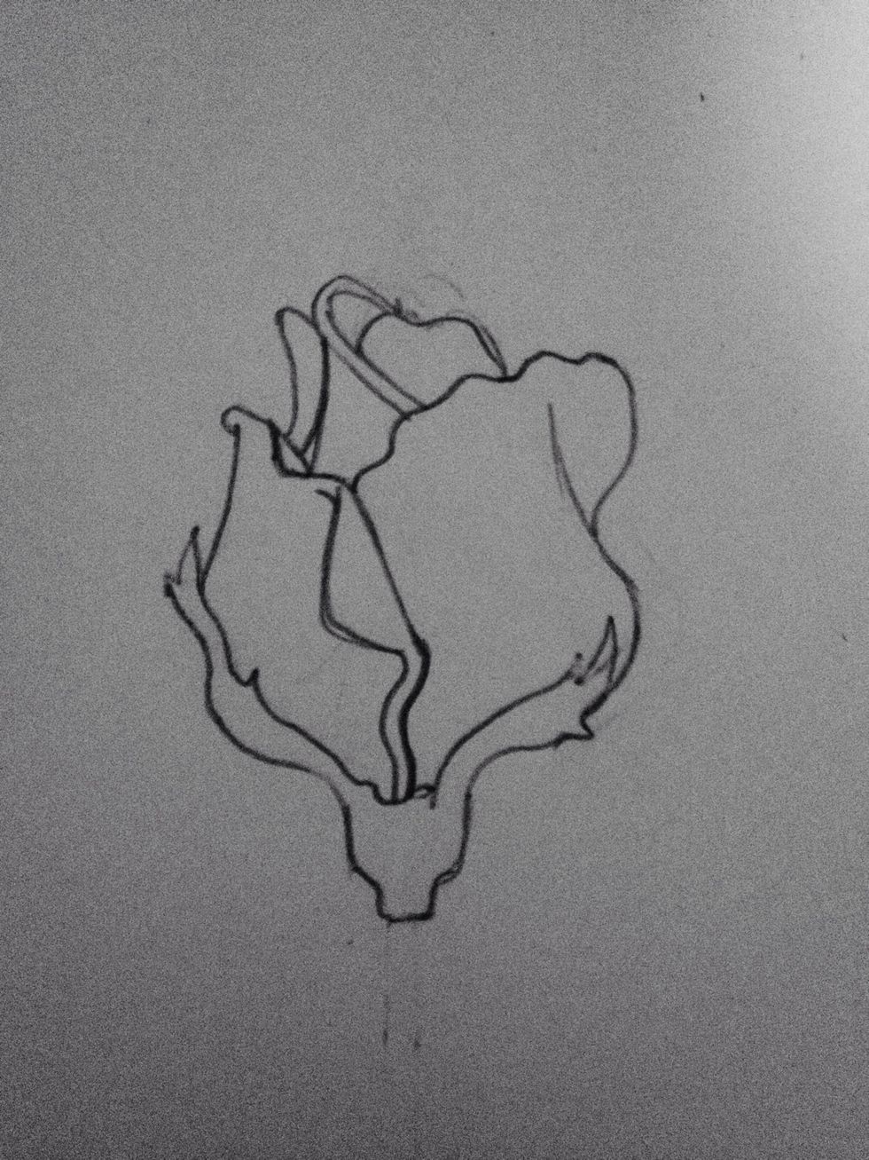 Draw a hump inside that oval.