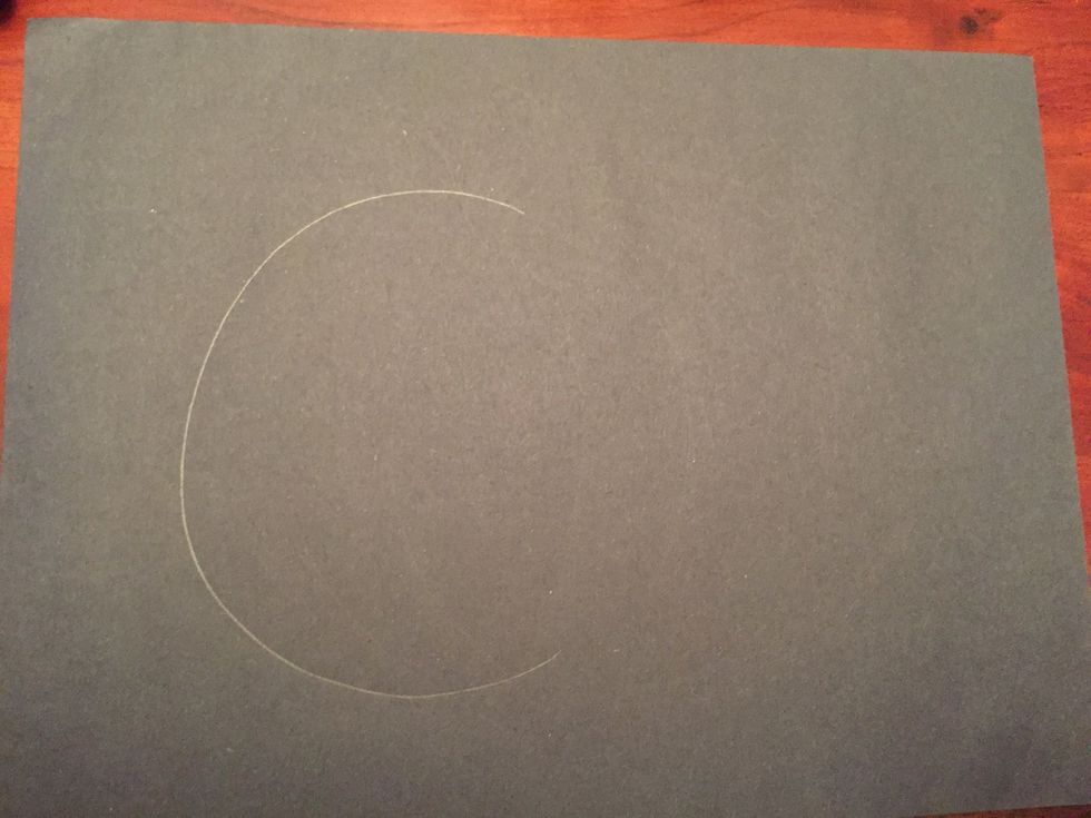 Draw a large C on the left side of your paper.