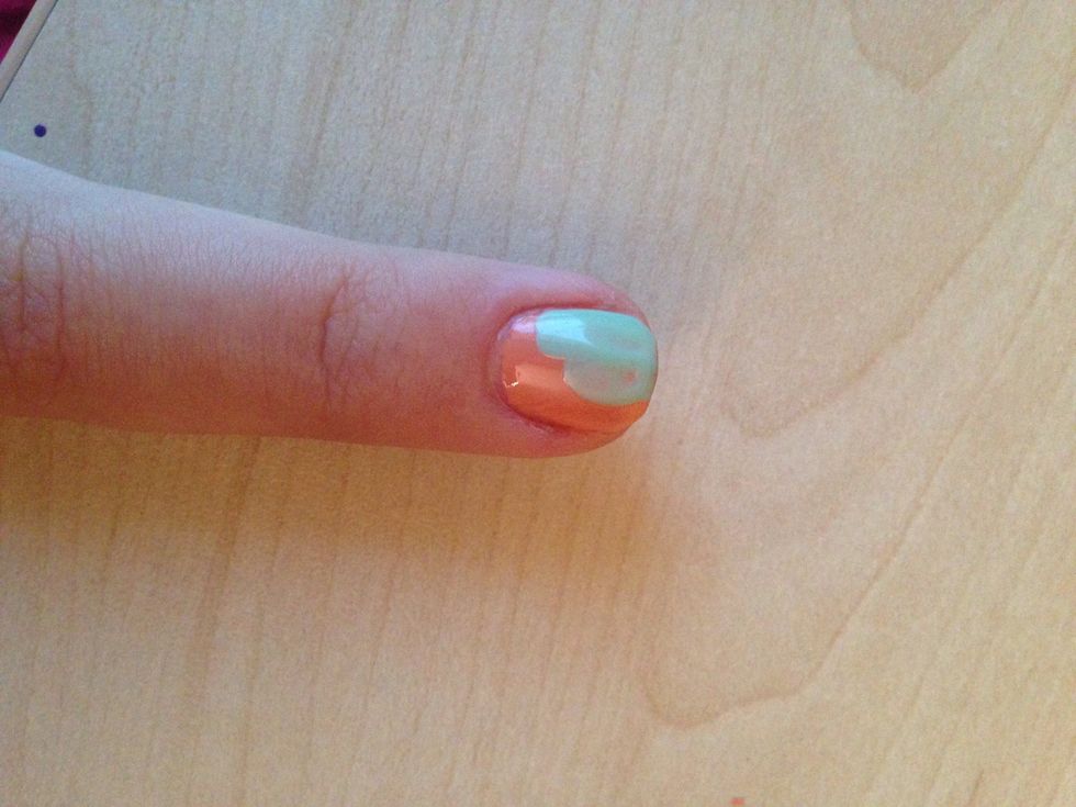 Draw a line shorter than the first one