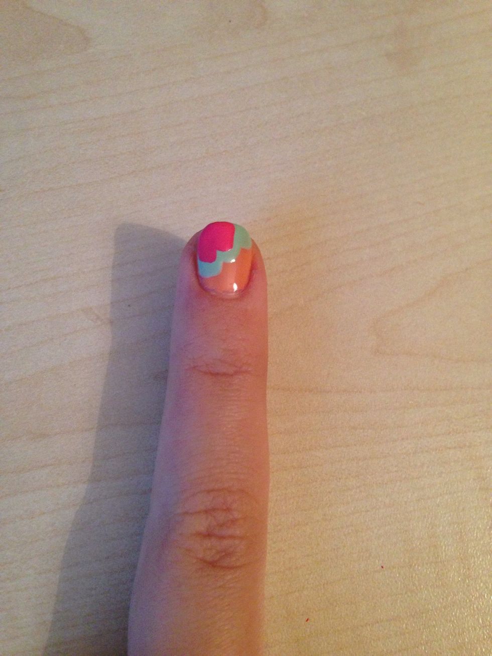 Draw a line shorter than the  first one