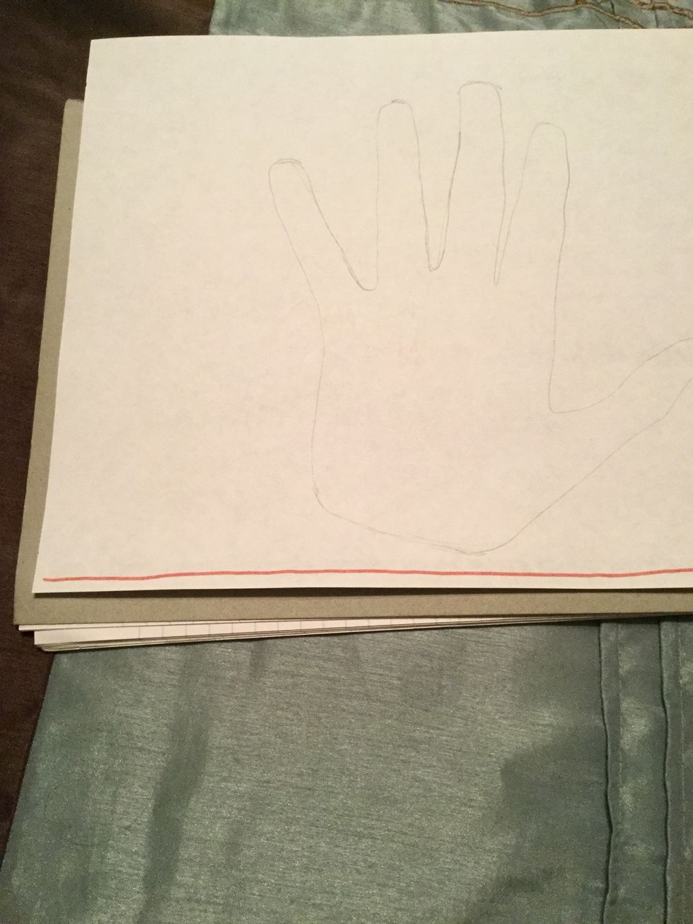 Draw a (mostly) straight line across the bottom