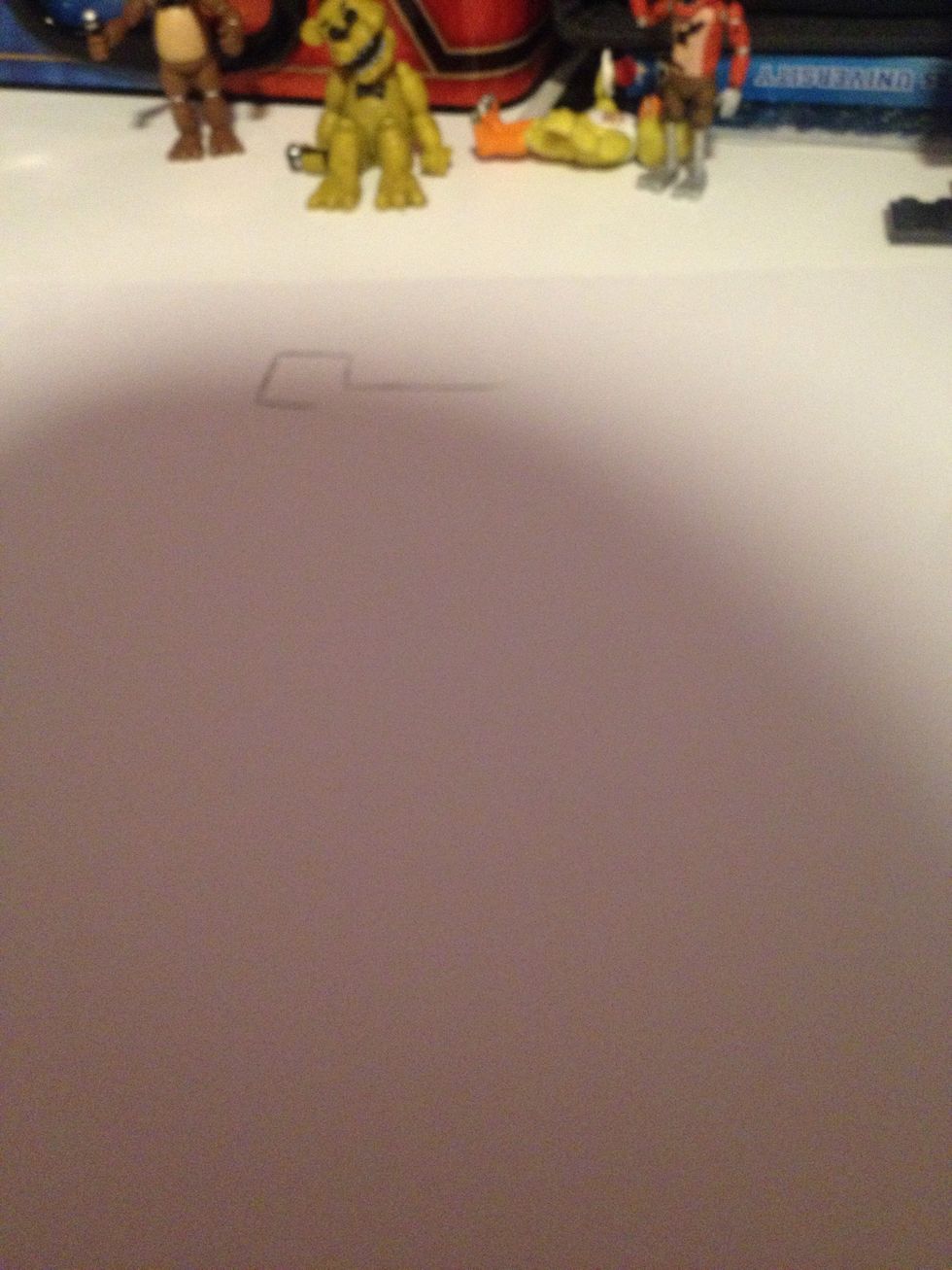 Draw a pixel bear ear shaped thing