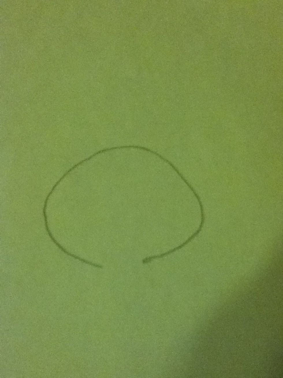 Draw a shape like this. This is the head